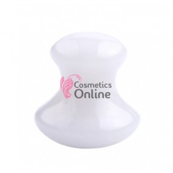 Accesoriu de masaj din sticla pentru masaj Gua Sha Cod AST008AA Ciuperca Alba